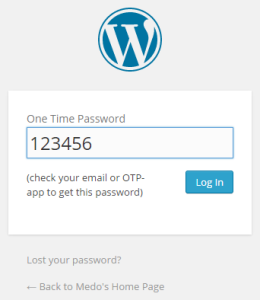 WordPress - Two factor authentication